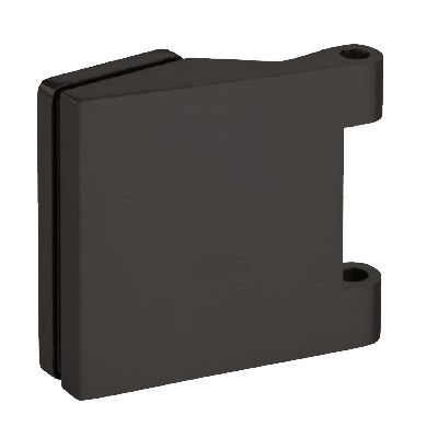 Vyris stiklinėms durims, 3 dalių, matinė juoda