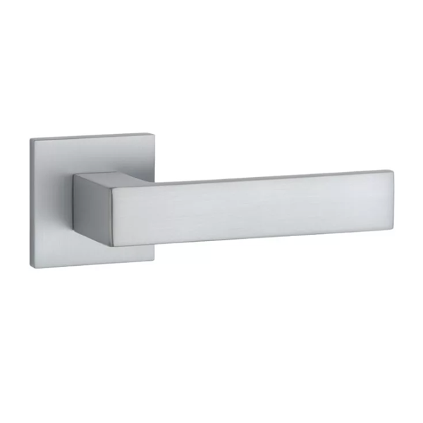 ST HIRA BAC handle set with square roses, chrome-plated satin