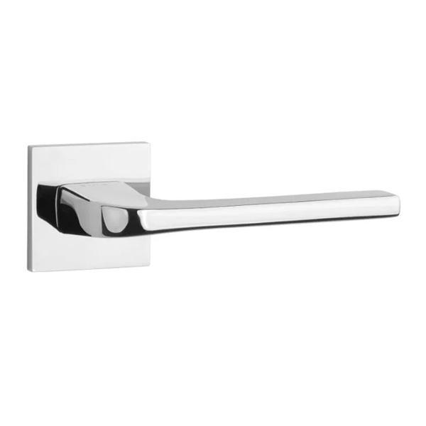 ST NAKA BAC handle set with square roses, chrome-plated polished