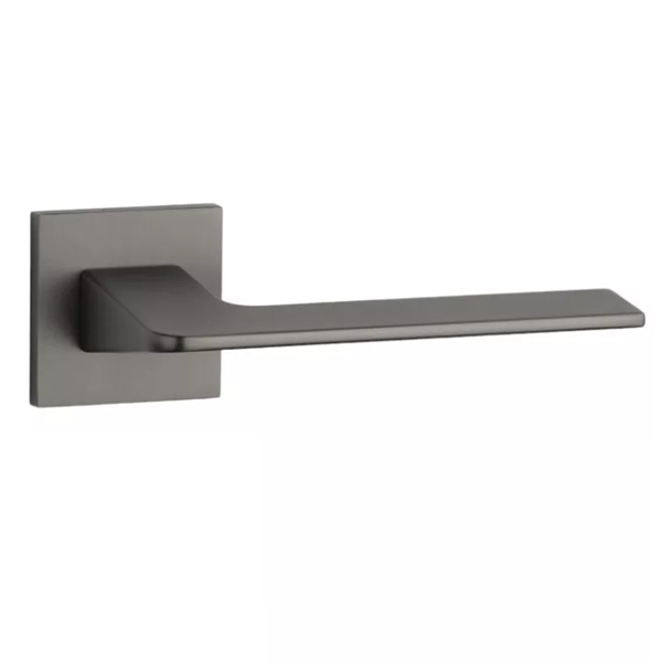 ST OMA BAC handle set with square roses, titanium tone