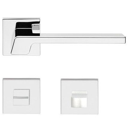 STREAM ZINCRAL rankenos rinkinys su rozetėmis 088 grt.WC 234NT, poliruotas chromas