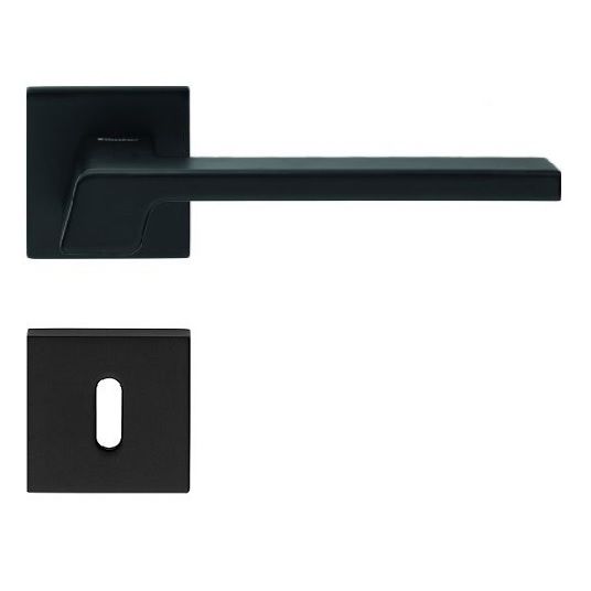 STREAM ZINCRAL rankenos rinkinys su rozetėmis 088 grt.BB, matinės juodos spalvos