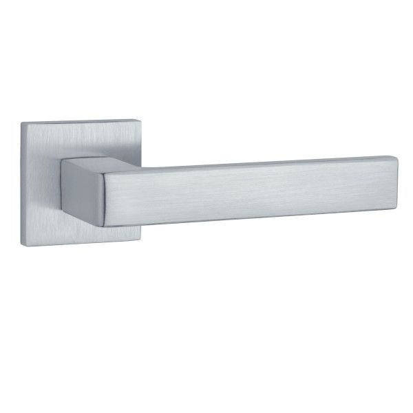 AT SULLA handle/rose set BAC, square rose, chrome-plated satin