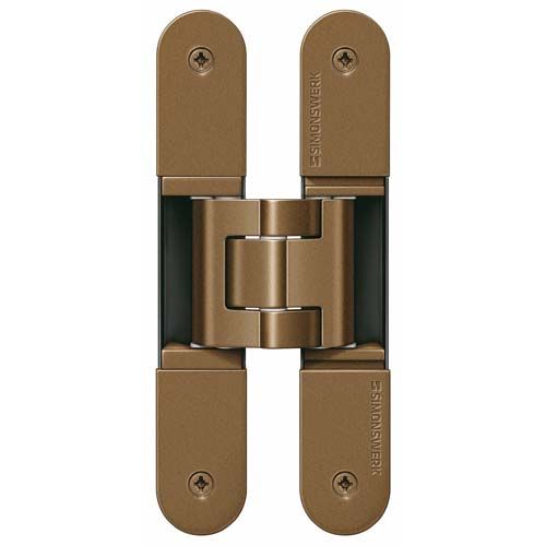 TECTUS TE 340 3D concealed hinge, bronze metallic