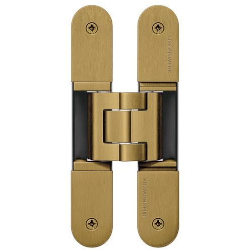 TECTUS TE 340 3D concealed hinge, antique brass hairline | RANKENOSPLIUS.lt