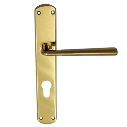 TESS handle set with backplates PZ/72mm, brass satin/polished
