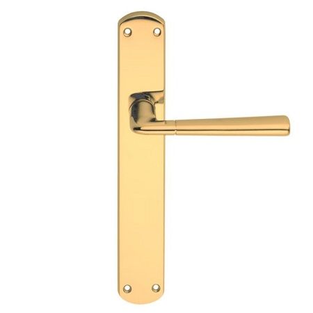 TESS handle set with backplates BAC, brass satin/polished