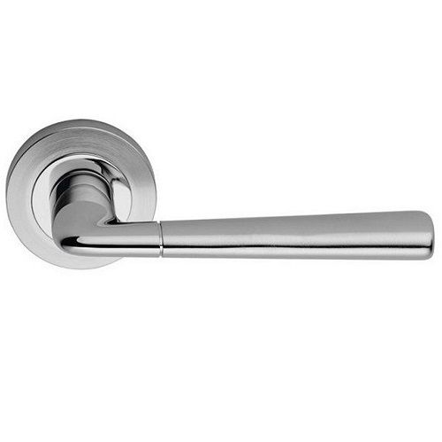 TESS handle/rose 102 set.BAC, satin chrome+ polished chrome