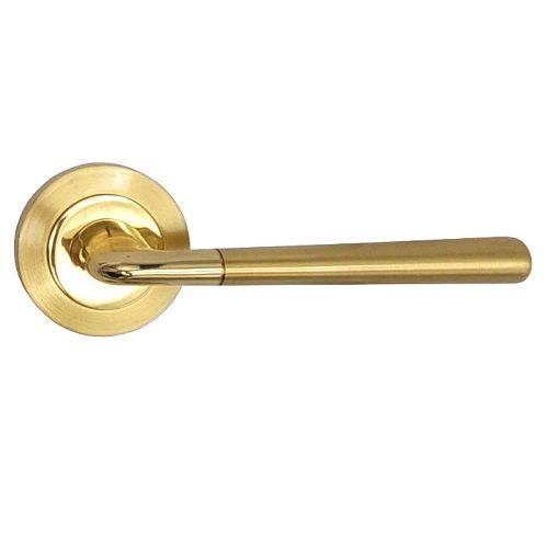 TESS handle/rose 102 set.BAC, brass satin/polished