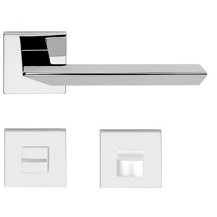 TRIO ZINCRAL rankenos rinkinys su rozetėmis 024 grt.WC 234NT, poliruotas chromas