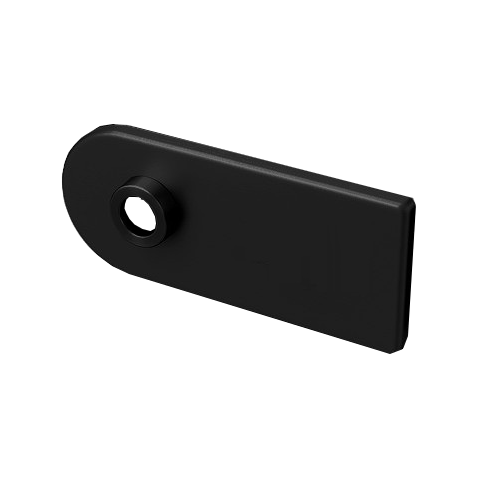 Apvalių spynos dangtelių komplektas D68XWTP00 BAC, juodai anodizuotas (005)