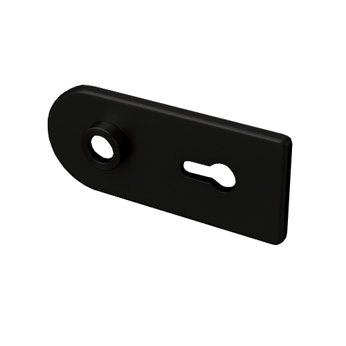 Apvalių spynos dangtelių komplektas D68XW00 PZ, matinė juoda RAL9005 (062)