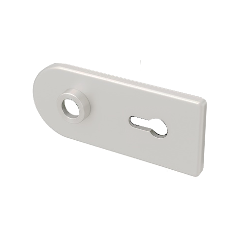 Apvalių spynos dangtelių komplektas D68XW00 PZ, sidabrininis anoduotas (002)