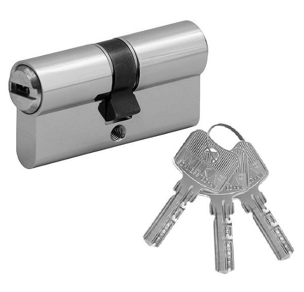 Profile cylinder 3600 B 30-35, nickel-plated brass