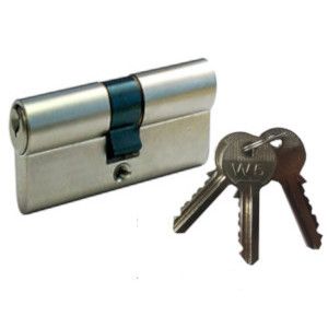 W5 Profile cylinder 35-65, nickel plated brass