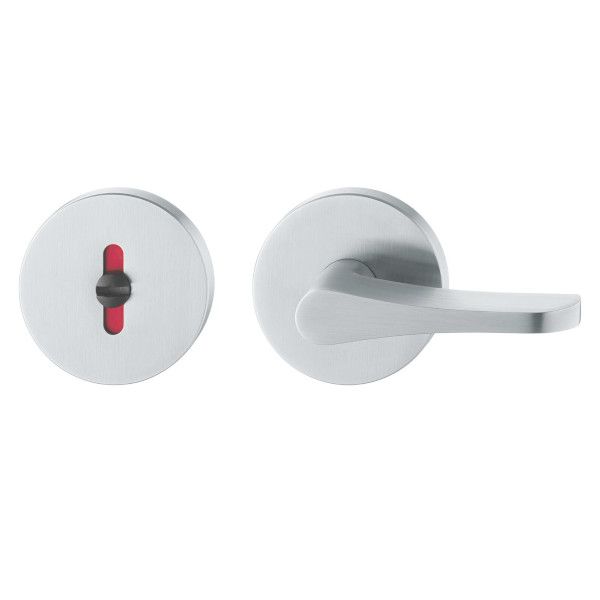WC rose 12 1735 00488 with extended stopper and indicator,  door thickness 39-58 mm, aluminium F1