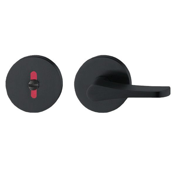 WC rose 12 1735 00488 with extended stopper and indicator, DB 39-58 mm, matt black S8