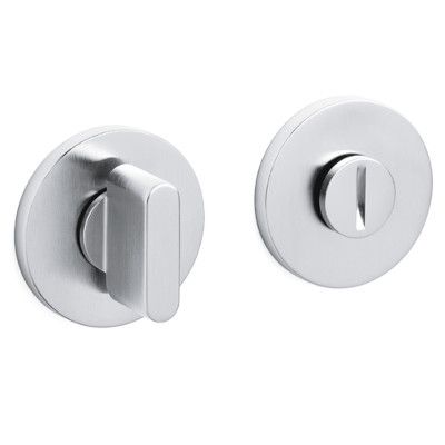 LINK WC circle shaped roses, 5mm, matt chrome