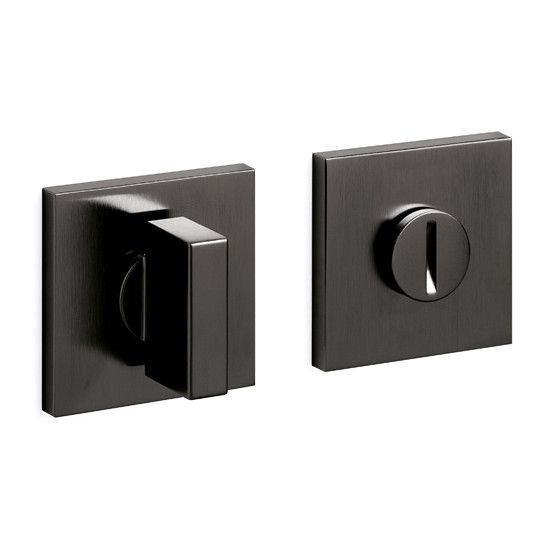 SPACE Q WC rozetės, kampinės, 5 mm, be indikatoriaus, antracito PVD, matinė US