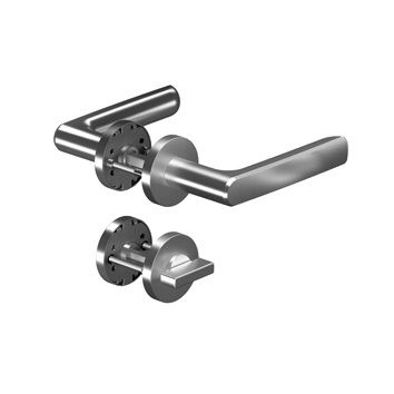 8115 PREMIUM rankenos rinkinys su rozetėmis WC, nerūdijantis plienas
