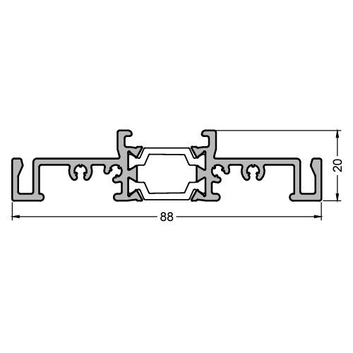 GK ZERO 88 slieksnis, alumīnijs anodēts EV1