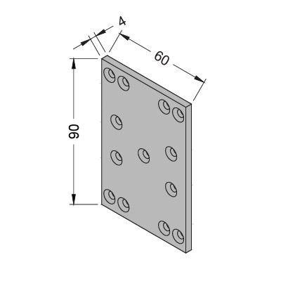 SH 60-1 fastener for threshold ZERO